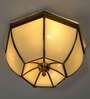 Dakota Brass & Glass Ceiling Light