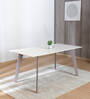 Dakota Ceramic Dining Table in Purple Bronze Colour