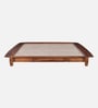 Dakovo Sheesham Wood King Size Platform Bed In Honey Oak Finish
