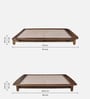 Dakovo Sheesham Wood King Size Platform Bed In Provincial Teak Finish
