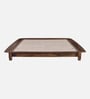 Dakovo Sheesham Wood King Size Platform Bed In Provincial Teak Finish