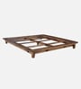 Dakovo Sheesham Wood King Size Platform Bed In Provincial Teak Finish