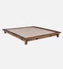Dakovo Sheesham Wood King Size Platform Bed In Provincial Teak Finish