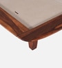 Dakovo Sheesham Wood Queen Size Platform Bed In Honey Oak Finish