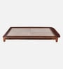 Dakovo Sheesham Wood Queen Size Platform Bed In Honey Oak Finish