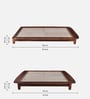 Dakovo Sheesham Wood Queen Size Platform Bed In Honey Oak Finish
