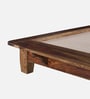 Dakovo Sheesham Wood Queen Size Platform Bed In Provincial Teak Finish