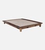 Dakovo Sheesham Wood Queen Size Platform Bed In Provincial Teak Finish