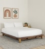 Dakovo Sheesham Wood Queen Size Platform Bed In Provincial Teak Finish