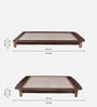 Dakovo Sheesham Wood Queen Size Platform Bed In Provincial Teak Finish