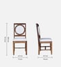 Dalla Sheesham Wood 6 Seater Dining Set In Provincial Teak Finish