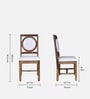 Dalla Sheesham Wood Dining Chair (Set of 2) in Provincial Teak Finish
