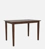 Dallas Solid Wood 4 Seater Dining Set With Bench In Dark Cappuccino Finish