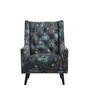 Dallas American Fabric Lounge Chair In Navy Colour