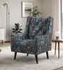 Dallas American Fabric Lounge Chair In Navy Colour