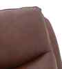 Dallas American Leatherette Manual 1 Seater Recliner With Rocker In Brown Color