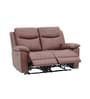 Dallas American Leatherette Manual 2 Seater Recliner In Brown Color