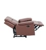 Dallas American Leatherette Manual 2 Seater Recliner In Brown Color