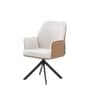 Dallas American Leatheretteette Dining Chair In Tan Brown Colour