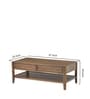Dallas American Wooden Coffee Table In Walnut Finish