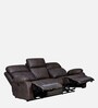 Dallas Leatherette  3 Seater Electric Recliner in Brown Colour