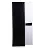 Dallas 3 Door Wardrobe in White & Black Finish