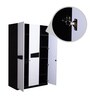 Dallas 3 Door Wardrobe in White & Black Finish