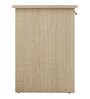 Dallas Workstation In Chocolate & Sandy Sawline Finish With File Cabinate And Drawers