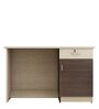 Dallas Workstation In Chocolate & Sandy Sawline Finish With File Cabinate And Drawers