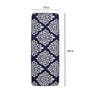 Blue Cotton 47 x 18 Inches Machine Made Floor Runner