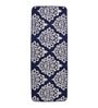 Blue Cotton 47 x 18 Inches Machine Made Floor Runner