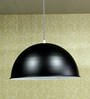 Damen 16 Inch Black Black Dome Pendant Hanging Light