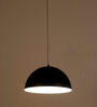 Damen 16 Inch Black Black Dome Pendant Hanging Light
