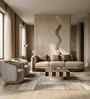 Damier Coffee Table With Natural Bleach In Cream Finish