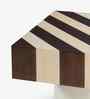Damier Coffee Table With Natural Bleach In Cream Finish