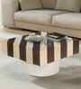 Damier Coffee Table With Natural Bleach In Cream Finish