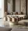 Damier Coffee Table With Natural Bleach In Cream Finish