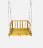 Damru Solid Wood Swing in Natural Colour