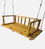 Damru Solid Wood Swing in Natural Colour