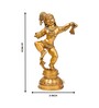 Dancing Bal Krishna Brass Religious Idol