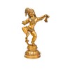 Dancing Bal Krishna Brass Religious Idol