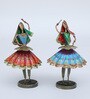 Dancing Doll Set Of 3 Multicolour iron Showpiece
