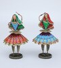 Dancing Doll Set Of 3 Multicolour iron Showpiece