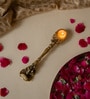 Dancing Ganesh Ritual Spoon  Brass Small Showpiece Gold Finish