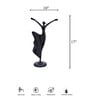 Dancing Women Black metal Showpiece