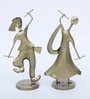 Dandiya Doll S/2 Multicolour Metal Figurines