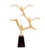 Dangling Birds Of Paradise Gold Resin Figurine