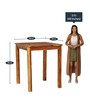 Dani Sheesham Wood Bar Table Set in Rustic Teak Finish