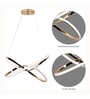 Danieli Rose Gold 3 Colour Led Chandelier Ceiling Light