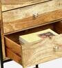 Daniels Solid Wood Bookshelf In Natural Finish